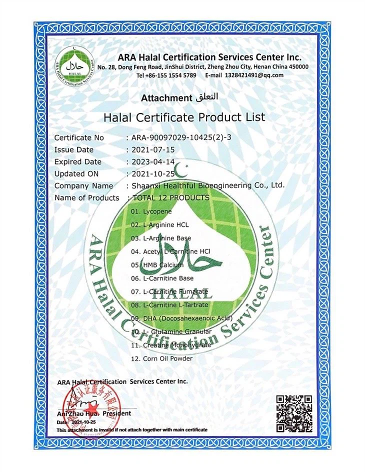 ARA Halal Certificate